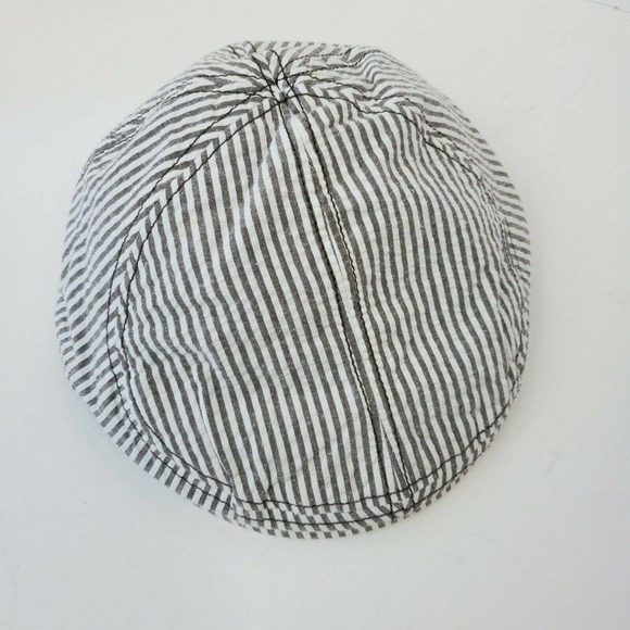 Gymboree Seersucker Brown Striped Shorts and Hat Newsboy Cap Set of 2 Sz 2T - Picture 10 of 12